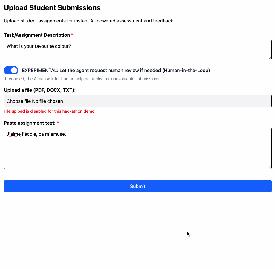HITL: EAL Student