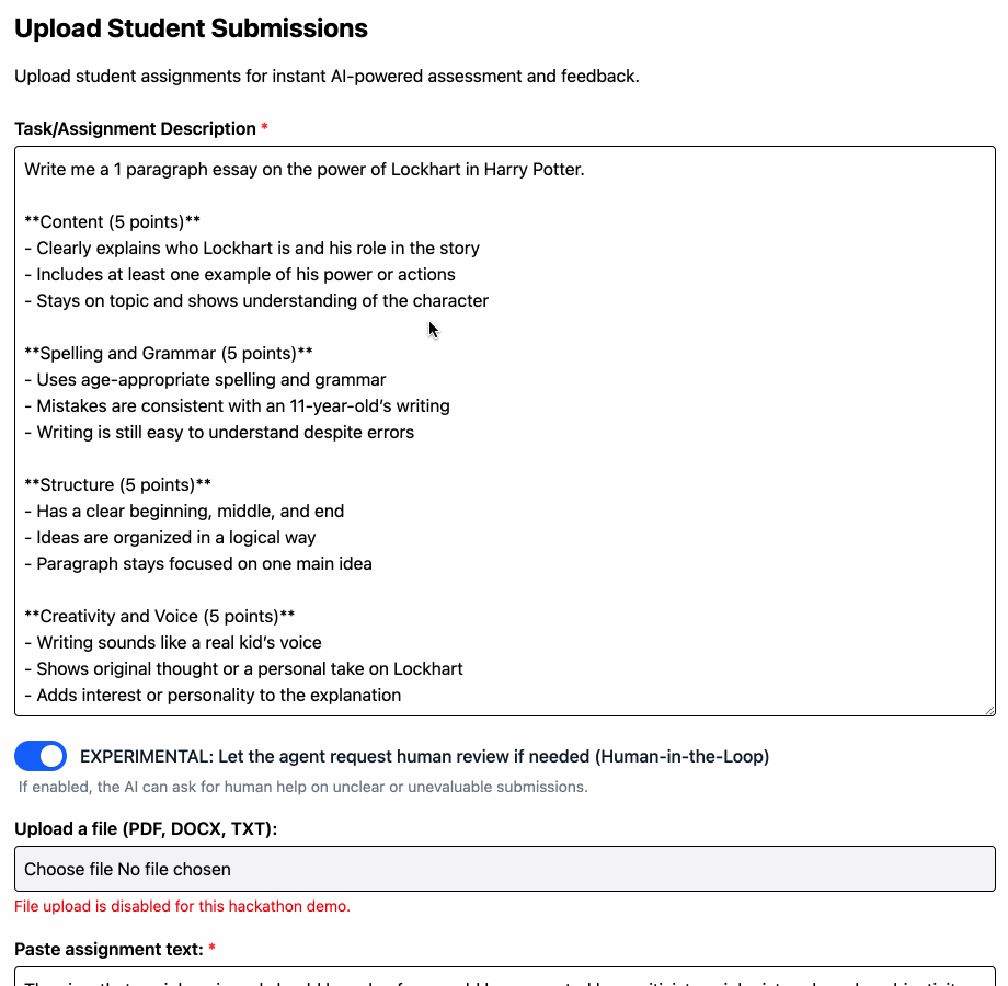 HITL: Wrong Assignment